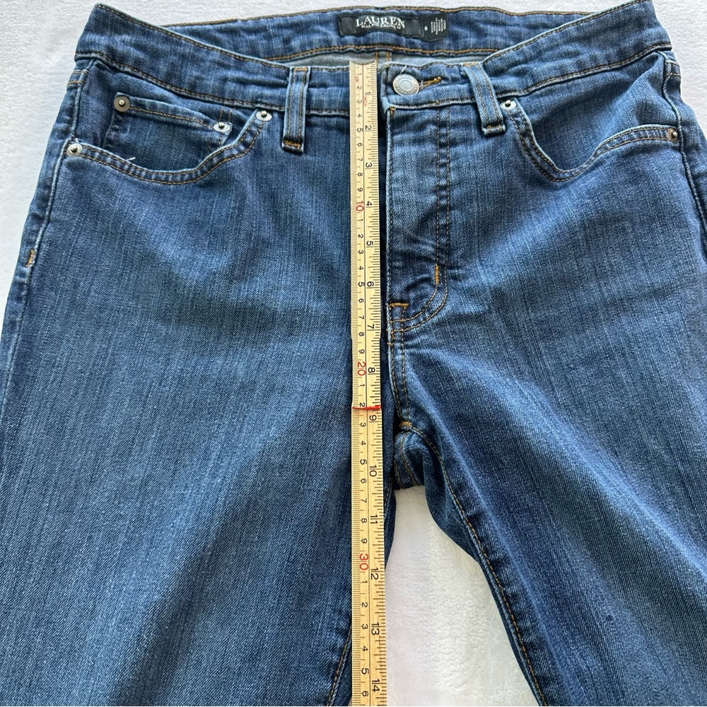 Lauren Ralph Lauren Straight Leg Jeans Size‎ 6 Medium Wash Hemmed Denim - Picture 10 of 15